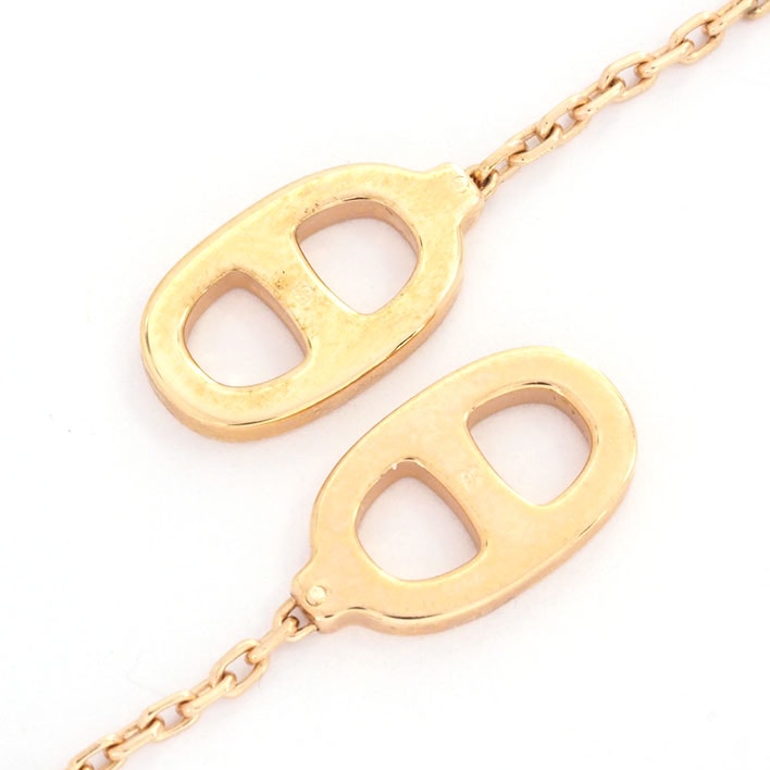 【美品】エルメス イリアード シェーヌダンクル ホワイトエナメルカラー H603001 エナメル/七宝 【ピアス】 【美品】エルメス イリアード シェーヌダンクル ホワイトエナメルカラー H603001 エナメル/七宝 【ピアス】