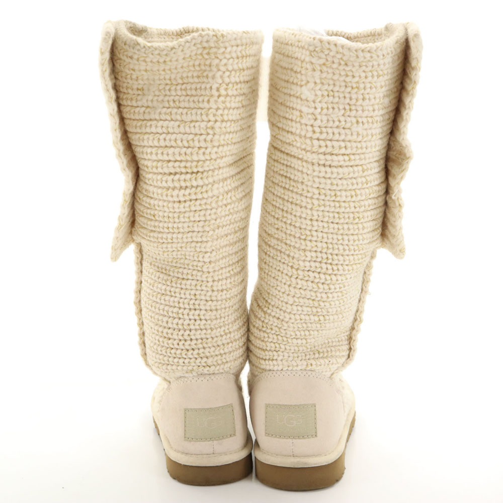 ニット ブーツ 23 アイボリー 1876 レディース 古着