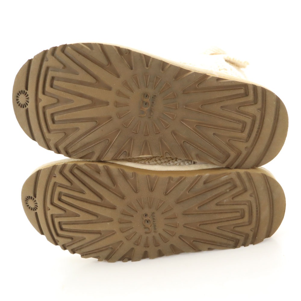 ニット ブーツ 23 アイボリー 1876 レディース 古着