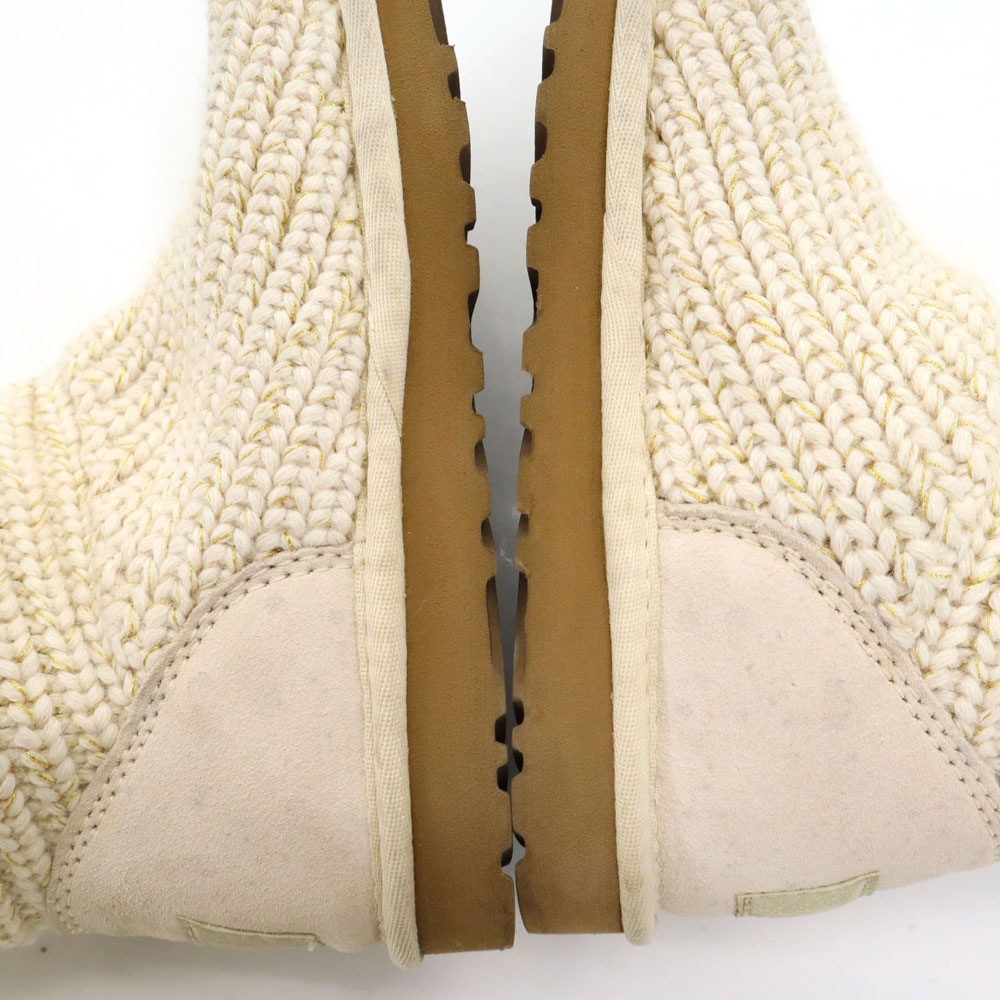 ニット ブーツ 23 アイボリー 1876 レディース 古着