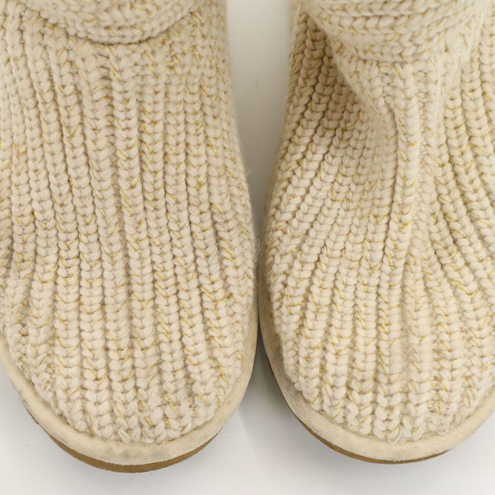 ニット ブーツ 23 アイボリー 1876 レディース 古着