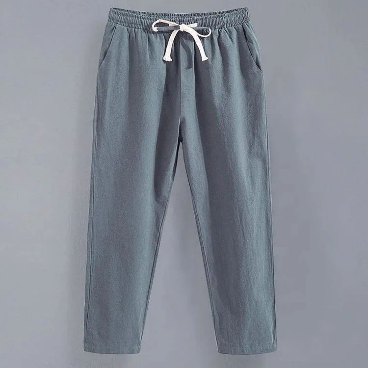 【20点セット】【送料無料】リネンパンツ メンズ 9分丈 綿麻パンツ テーパードパンツ サルエルパンツ ボトムス コットン 麻