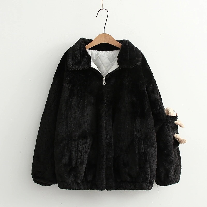 【高品質の製品】4色コート カワイイ熊 ボアコート アウター レディース ムートンコート 上着 秋冬 冬服 ジャケット ショート丈 モッズコート アウター ファー 厚手 【高品質の製品】4色コート カワイイ熊 ボアコート アウター レディース ムートンコート 上着 秋冬 冬服 ジャケット ショート丈 モッズコート アウター ファー 厚手