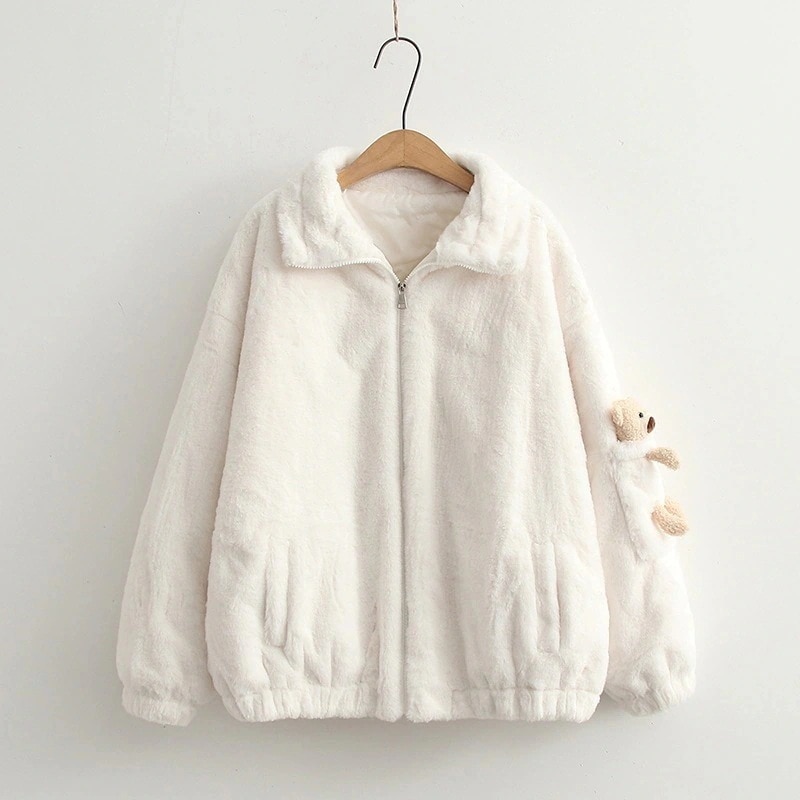 【高品質の製品】4色コート カワイイ熊 ボアコート アウター レディース ムートンコート 上着 秋冬 冬服 ジャケット ショート丈 モッズコート アウター ファー 厚手 【高品質の製品】4色コート カワイイ熊 ボアコート アウター レディース ムートンコート 上着 秋冬 冬服 ジャケット ショート丈 モッズコート アウター ファー 厚手