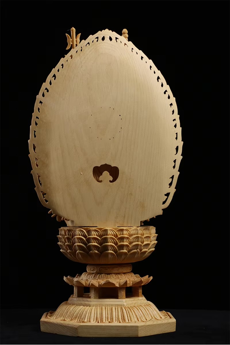 手作り千手観音 仏像 蓮華座付き 木製 日本風 優雅な仏像 装飾 手作り千手観音 仏像 蓮華座付き 木製 日本風 優雅な仏像 装飾