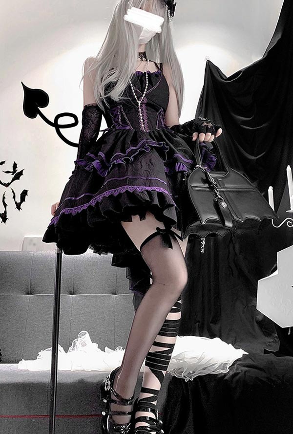 ワンピース ロリータ ハロウィン 魔女風 ウイッチ 魔法使い ショート丈 ミニ レディース ゴスロリ ハイウエスト Aライン ノースリーブ 長袖 ロリータワンピース コスチューム コスプレ 衣装 可愛 ワンピース ロリータ ハロウィン 魔女風 ウイッチ 魔法使い ショート丈 ミニ レディース ゴスロリ ハイウエスト Aライン ノースリーブ 長袖 ロリータワンピース コスチューム コスプレ 衣装 可愛