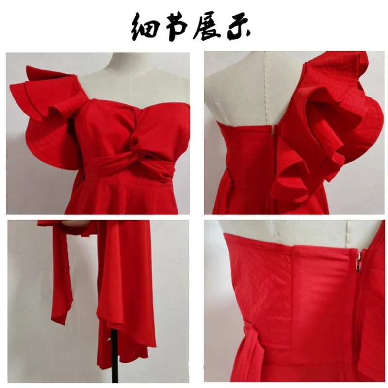 パフォーマンス衣装ジェニーレッドジャズダンス衣装 パフォーマンス衣装ジェニーレッドジャズダンス衣装