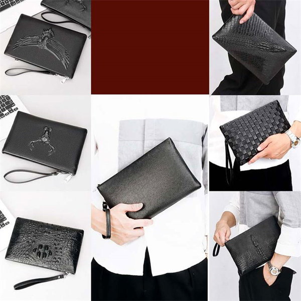 Qoo10] 値下げ 本革 クラッチバッグ メンズ 小