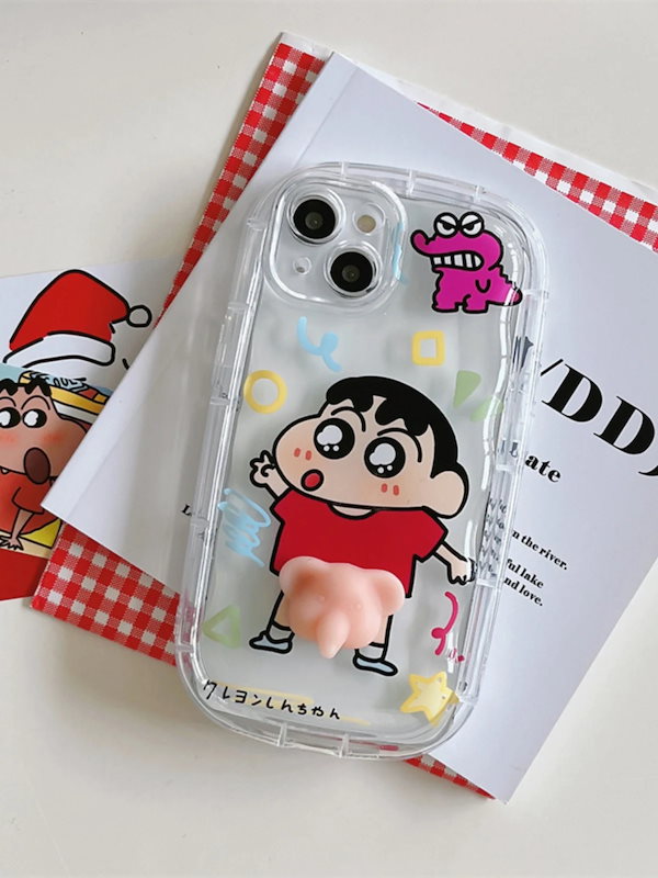 Qoo10] クレヨンしんちゃんiphone15ケース