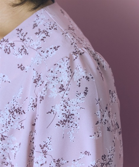 ロング・マキシ丈/半袖 大きいサイズ 花柄ワンピース marun ロング・マキシ丈/半袖 大きいサイズ 花柄ワンピース marun