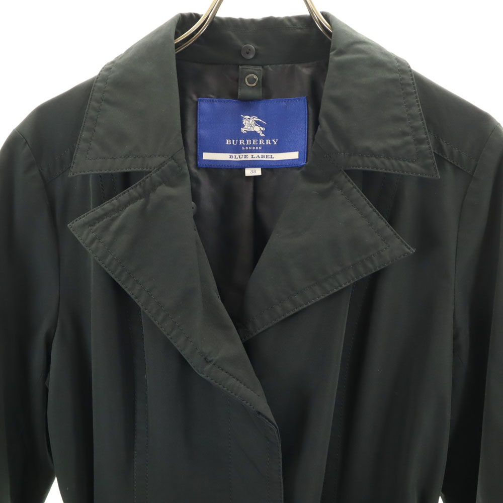 バーバリーロンドン ショート丈 トレンチコート 38 ブラック
