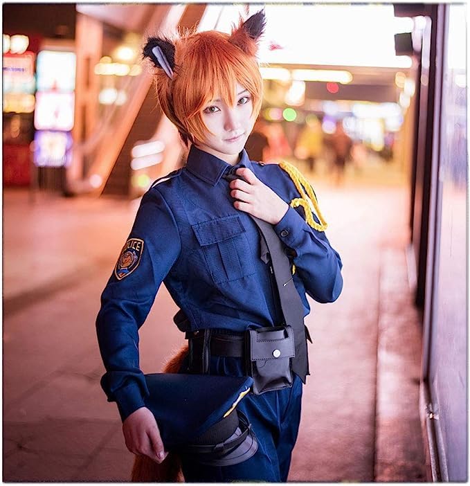 ニック・ワイルド コスプレ 警察服 ジュディ・ホップス ニック コスプレ 衣装+帽子+尻尾 ニック・ワイルド コスプレ 警察服 ジュディ・ホップス ニック コスプレ 衣装+帽子+尻尾