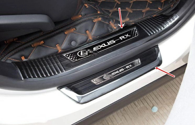 新型 レクサス RX300/200t/450h 専用 スカッフプレート ステップガード ステンレス 8P 2色選択 10157 新型 レクサス RX300/200t/450h 専用 スカッフプレート ステップガード ステンレス 8P 2色選択 10157