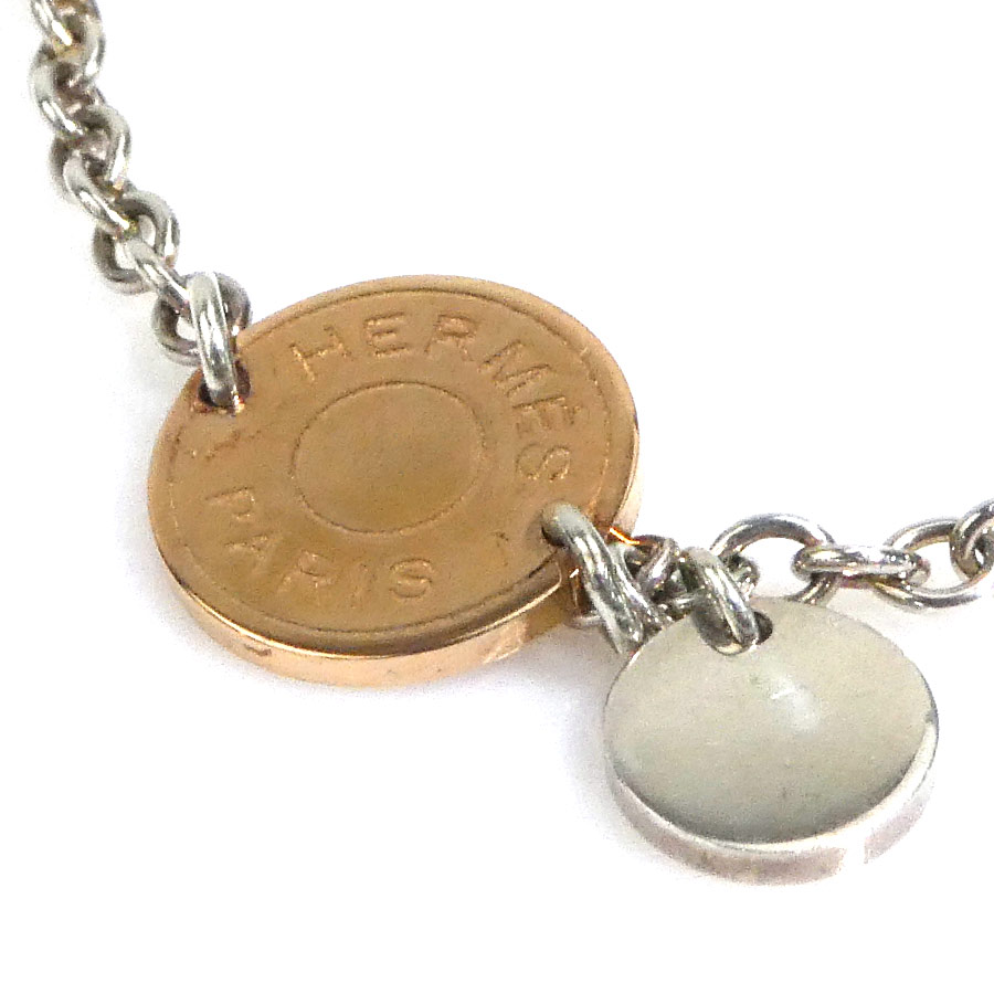 エルメス HERMES ブレスレット コンフェッティ シルバー925/K18 シルバー×ゴールド レディース h30970a