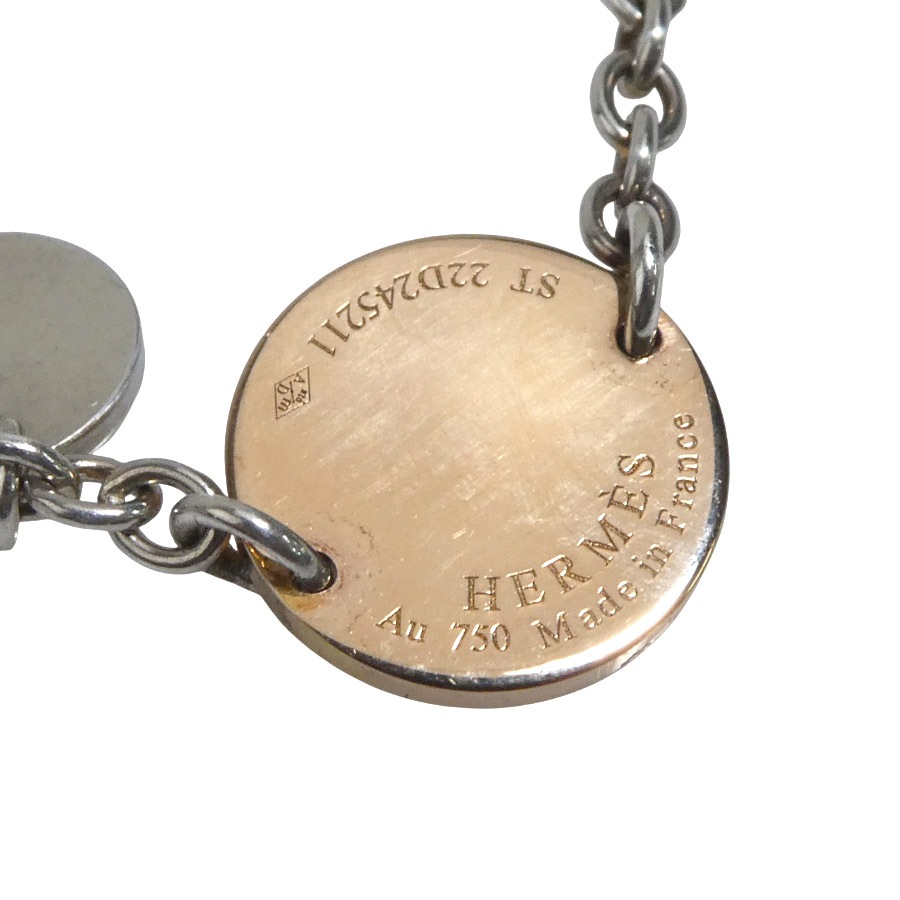 エルメス HERMES ブレスレット コンフェッティ シルバー925/K18 シルバー×ゴールド レディース h30970a