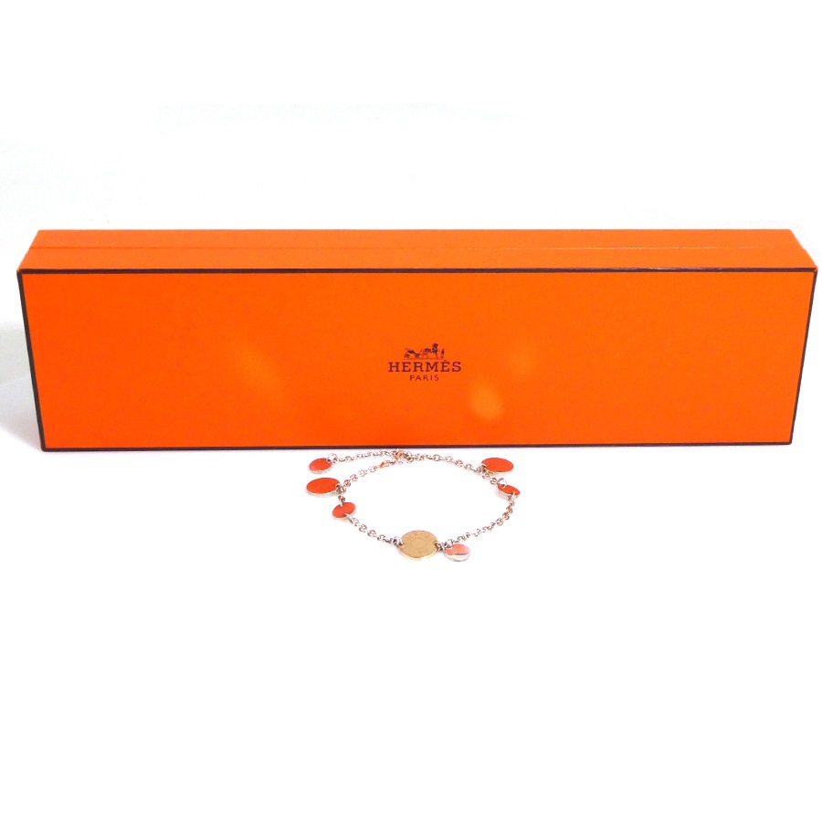 エルメス HERMES ブレスレット コンフェッティ シルバー925/K18 シルバー×ゴールド レディース h30970a