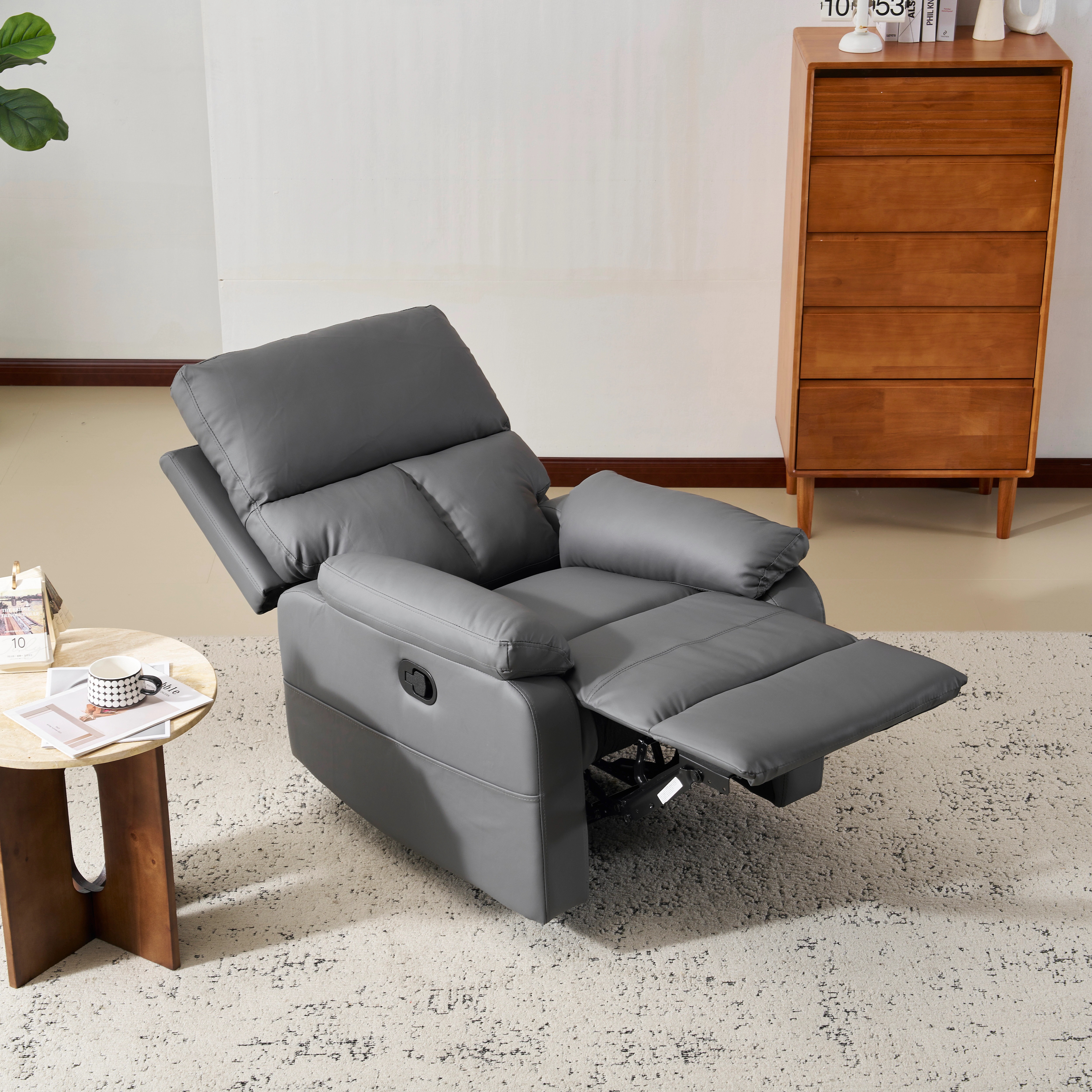 250リクライニングソファー 165 調整 リクライニングソファ レバー オットマン一体型 1人掛け フットレスト付き モーションソファー 耐圧分散 ソファー リクライニングチェア 【ダークグレー】 250リクライニングソファー 165 調整 リクライニングソファ レバー オットマン一体型 1人掛け フットレスト付き モーションソファー 耐圧分散 ソファー リクライニングチェア 【ダークグレー】