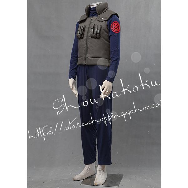 [2026新品] G 子供用 大人用 ナルト NARUTO 風 上忍服 特別上忍 はたけカカシ コスプレ衣装 ウィッグ 靴 コスチューム 演出服 cosplay 変装 仮装 撮影 祭り_2