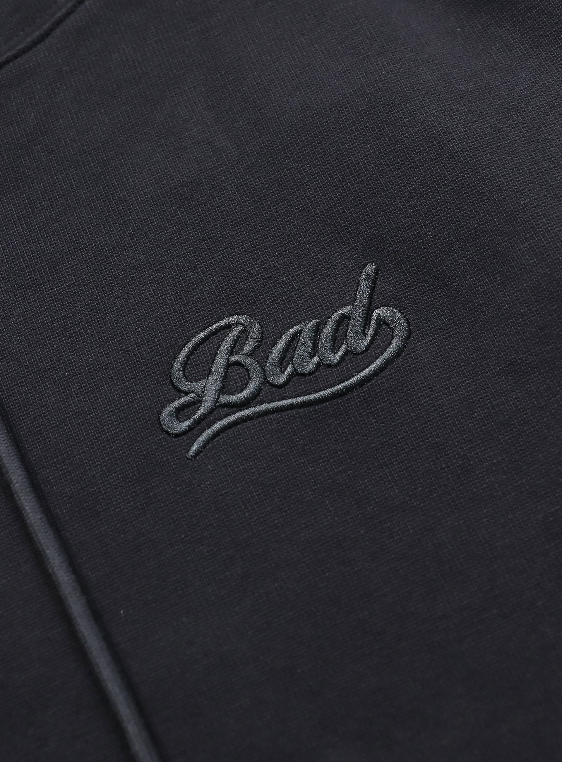 BADBLOOD】 BEYOND SOFT ZIP-UP HOODIE : BLACK