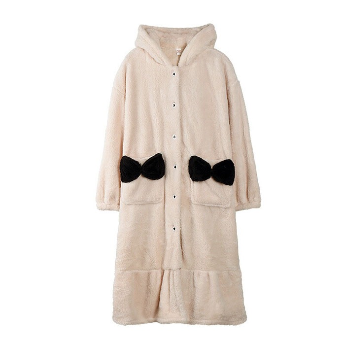 ルームウェア パジャマ 着ぐるみ ロンパース オーバーオール ワンピース 着る毛布 フード付き 可愛い 軽い 厚手 リボン結び ふわふわ もこもこ レディース 女の子 部屋着 長袖 寝巻き カジュアル