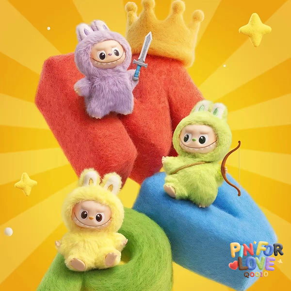 POPMART labubu PIN FOR LOVE ぬいぐるみキーホルダーK Pop Mart Labubu The Monsters Pin for Love Series 