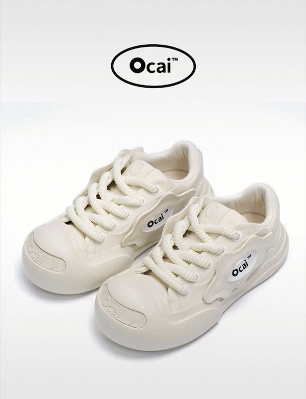 OCAI SMILE CANVASSNEAKERスマイルスニーカー39/25cm Ocai】あのちゃん着用 SMILE CANVAS スニーカー (Ocai/スニーカー