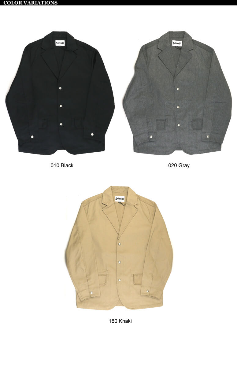 ポイント10倍Schott(ショット) TC 3B JACKET 3ボタン ジャケット メンズ レディース【クーポン対象外商品】