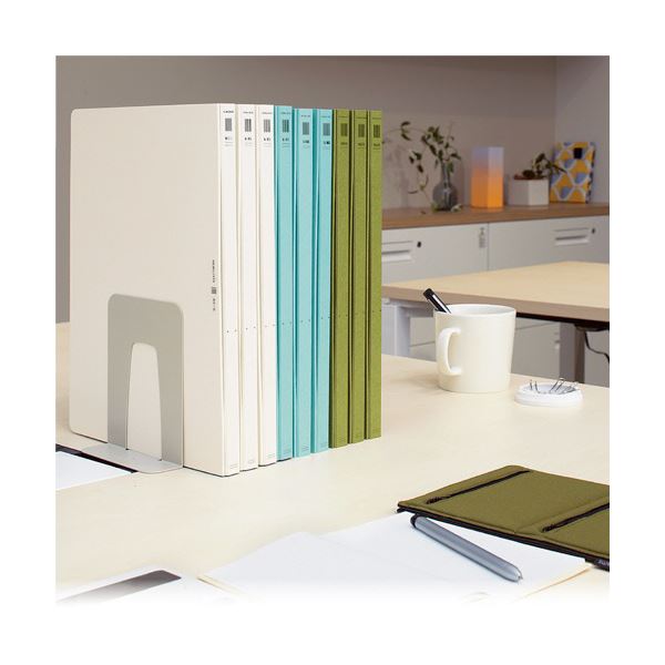 （まとめ）コクヨフラットファイル(NEOS)(厚とじ) A4タテ 250枚収容 背幅28mm ターコイズブルー フ-NEW10B1セット(10冊) (×5セット)