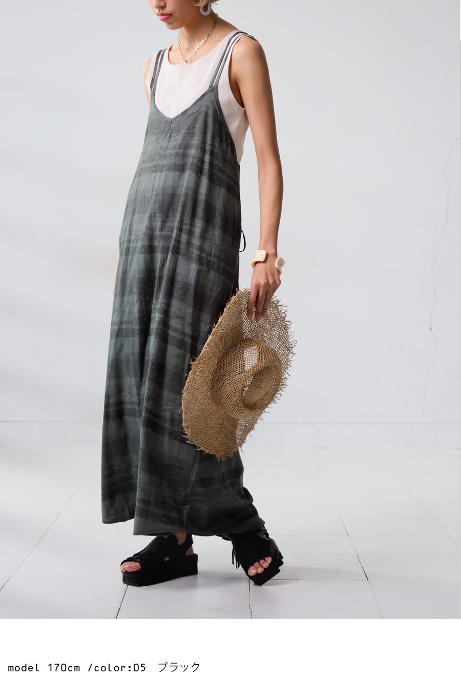 キャミワンピース ワンピース レディース ロング ・(80)メール便可【248B】 キャミワンピース ワンピース レディース ロング ・(80)メール便可【248B】