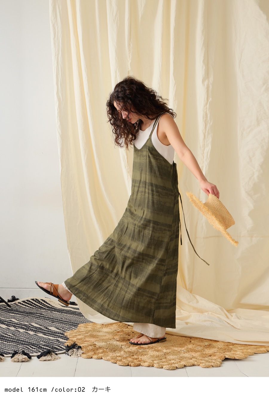 キャミワンピース ワンピース レディース ロング ・(80)メール便可【248B】 キャミワンピース ワンピース レディース ロング ・(80)メール便可【248B】