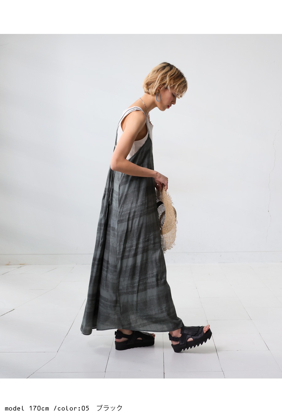 キャミワンピース ワンピース レディース ロング ・(80)メール便可【248B】 キャミワンピース ワンピース レディース ロング ・(80)メール便可【248B】