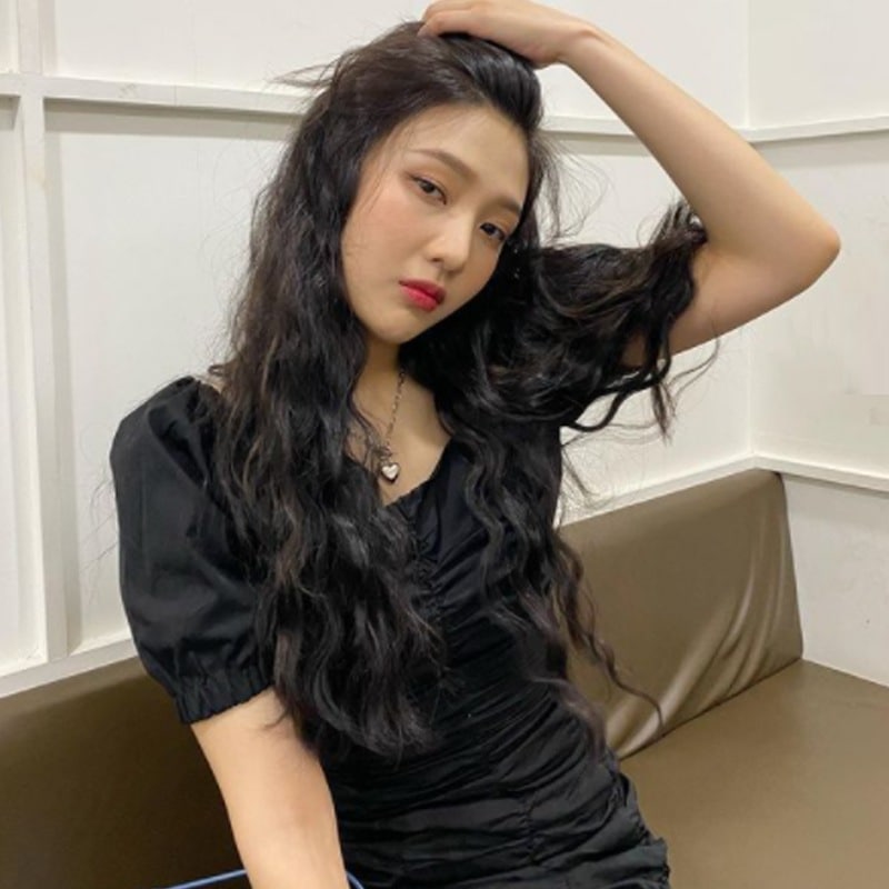 Love Lock Heart Necklace_レッド ベルベット ジョイ着用