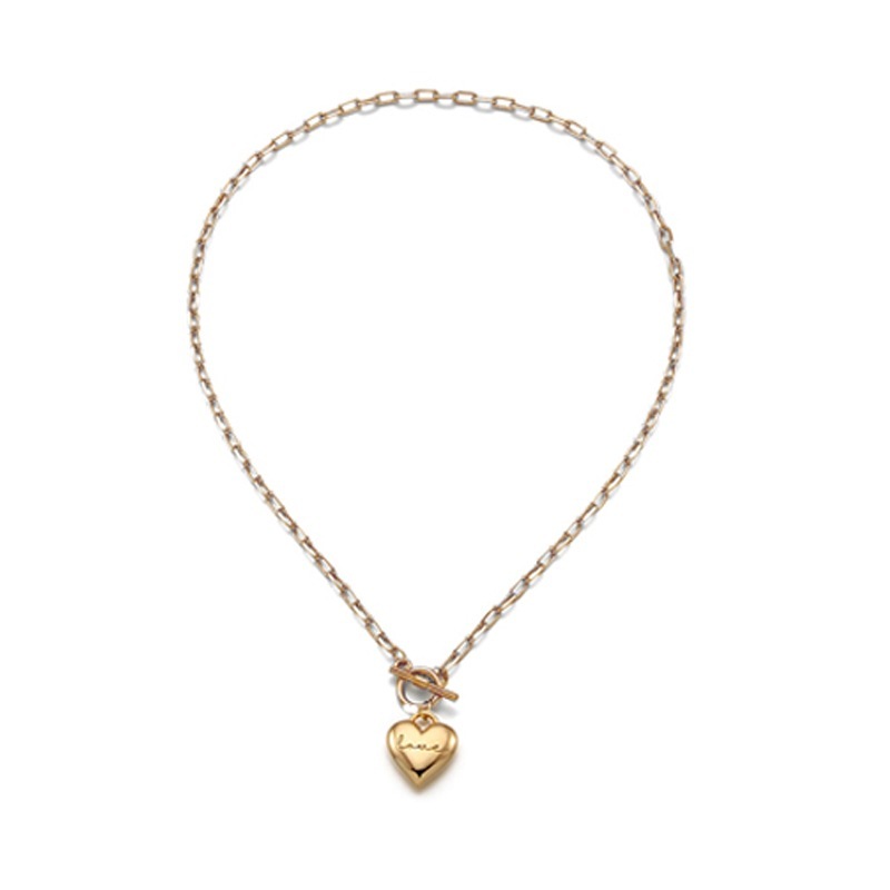 Love Lock Heart Necklace_レッド ベルベット ジョイ着用
