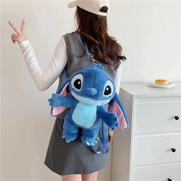 スティッチぬいぐるみリュックと耳付きカチューシャセット スティッチぬいぐるみリュックと耳付きカチューシャセット