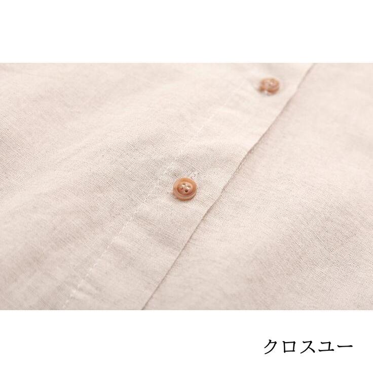 2025新品 【店長おすすめ】 リネン ブラウス レディース 長袖 シャツブラウス リネンブラウス オフィス 花刺繍 刺繍ブラウス レディース シンプル 綿麻 レース裾 新商品プロモーション，数量限