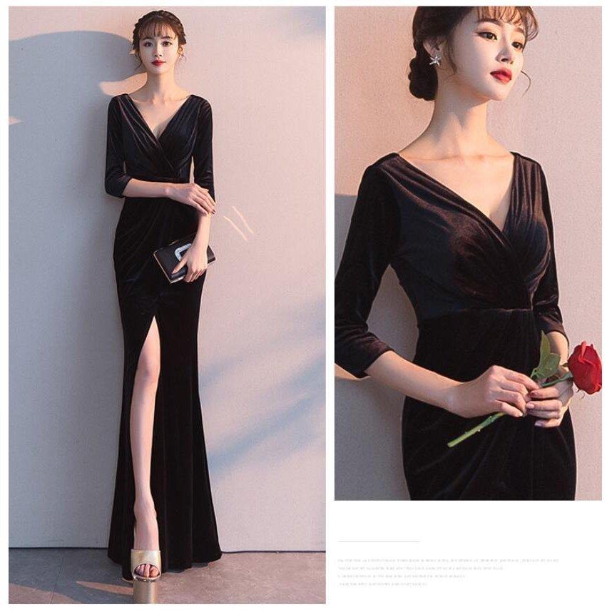 ロング丈ドレス マーメイドドレス 袖あり パーティードレス ナイト キャバドレス ウエディングドレス 演奏会 結婚式 忘年会 二次会 披露宴 ピアノ ロング丈ドレス マーメイドドレス 袖あり パーティードレス ナイト キャバドレス ウエディングドレス 演奏会 結婚式 忘年会 二次会 披露宴 ピアノ