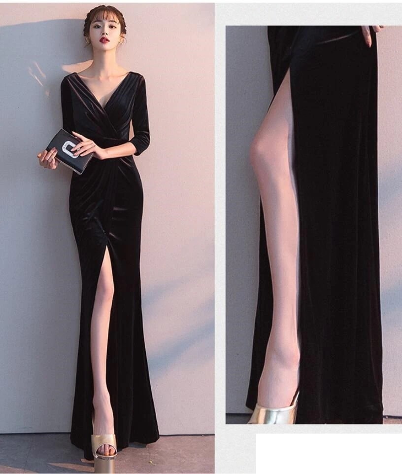 ロング丈ドレス マーメイドドレス 袖あり パーティードレス ナイト キャバドレス ウエディングドレス 演奏会 結婚式 忘年会 二次会 披露宴 ピアノ ロング丈ドレス マーメイドドレス 袖あり パーティードレス ナイト キャバドレス ウエディングドレス 演奏会 結婚式 忘年会 二次会 披露宴 ピアノ