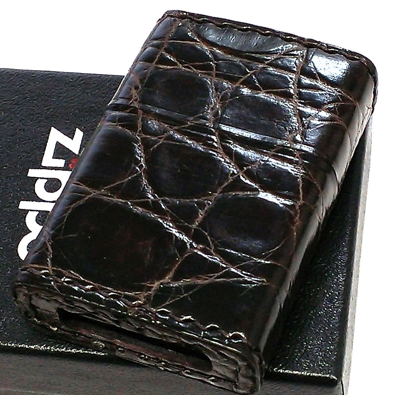 ZIPPO 本クロコダイル革巻き ブラウン ジッポ ライター 全面 かっこいい ワニ皮巻き 茶 おしゃれ 鰐革 メンズ ギフト 高級 プレゼント ZIPPO 本クロコダイル革巻き ブラウン ジッポ ライター 全面 かっこいい ワニ皮巻き 茶 おしゃれ 鰐革 メンズ ギフト 高級 プレゼント