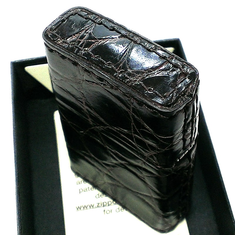 ZIPPO 本クロコダイル革巻き ブラウン ジッポ ライター 全面 かっこいい ワニ皮巻き 茶 おしゃれ 鰐革 メンズ ギフト 高級 プレゼント ZIPPO 本クロコダイル革巻き ブラウン ジッポ ライター 全面 かっこいい ワニ皮巻き 茶 おしゃれ 鰐革 メンズ ギフト 高級 プレゼント