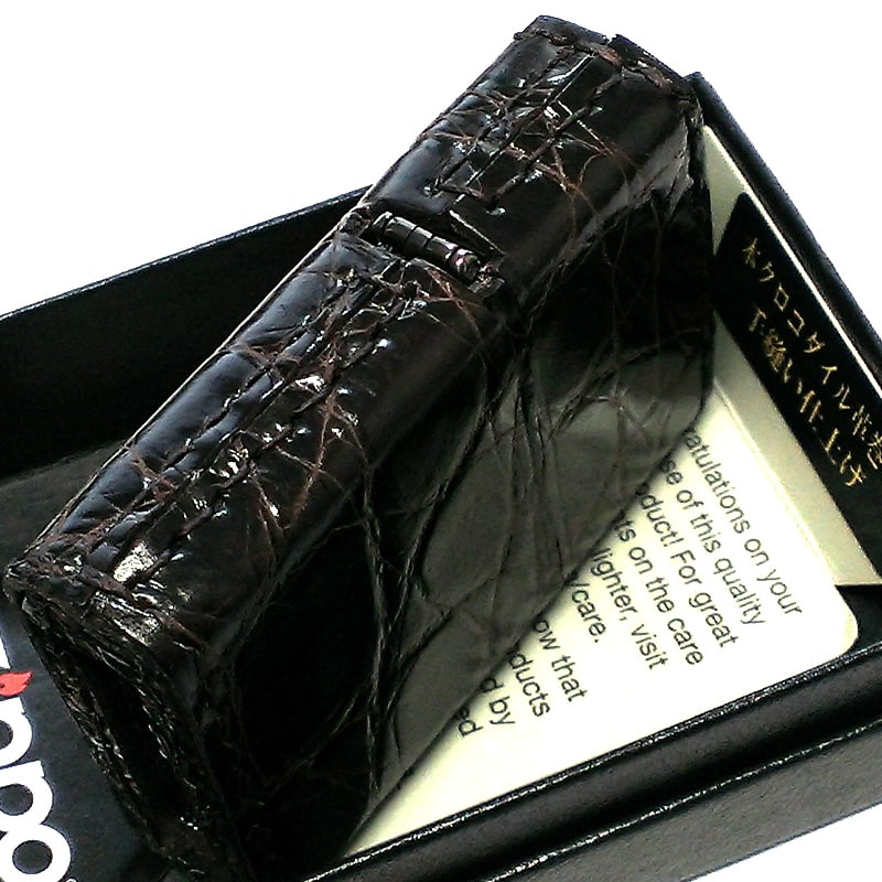 ZIPPO 本クロコダイル革巻き ブラウン ジッポ ライター 全面 かっこいい ワニ皮巻き 茶 おしゃれ 鰐革 メンズ ギフト 高級 プレゼント ZIPPO 本クロコダイル革巻き ブラウン ジッポ ライター 全面 かっこいい ワニ皮巻き 茶 おしゃれ 鰐革 メンズ ギフト 高級 プレゼント