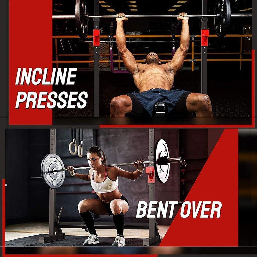 バーベルスタンド バーベルラック パワーラック ダンベルホルダー セーフティーバー 高さ横幅調整可能 ホームジム バーベルシャフト バーベルスタンド バーベルラック パワーラック ダンベルホルダー セーフティーバー 高さ横幅調整可能 ホームジム バーベルシャフト