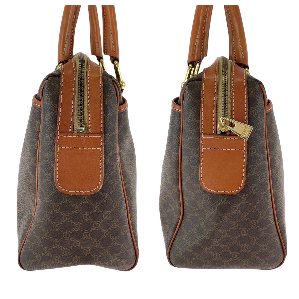 マカダム ブラウン ゴールド金具 PVC ハンドバッグ レディース 502094 マカダム ブラウン ゴールド金具 PVC ハンドバッグ レディース 502094