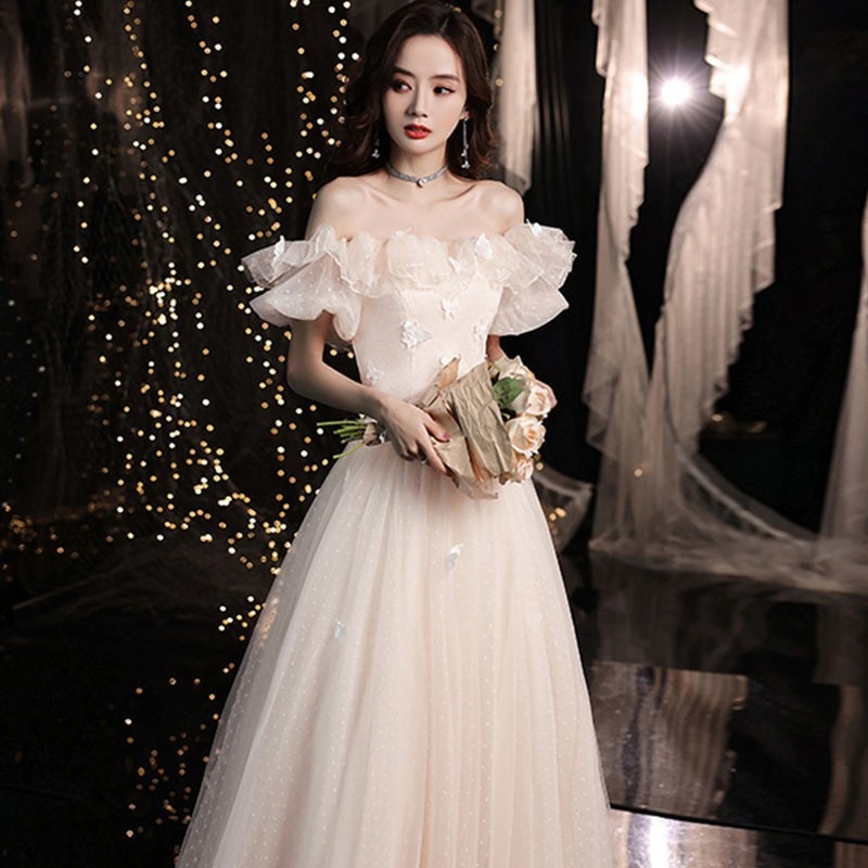 2025新品追加パーティドレス ワンピース 韓国ファッション 卒業式 結婚式 誕生日 演奏会 花嫁 司会 ホスト パーティー