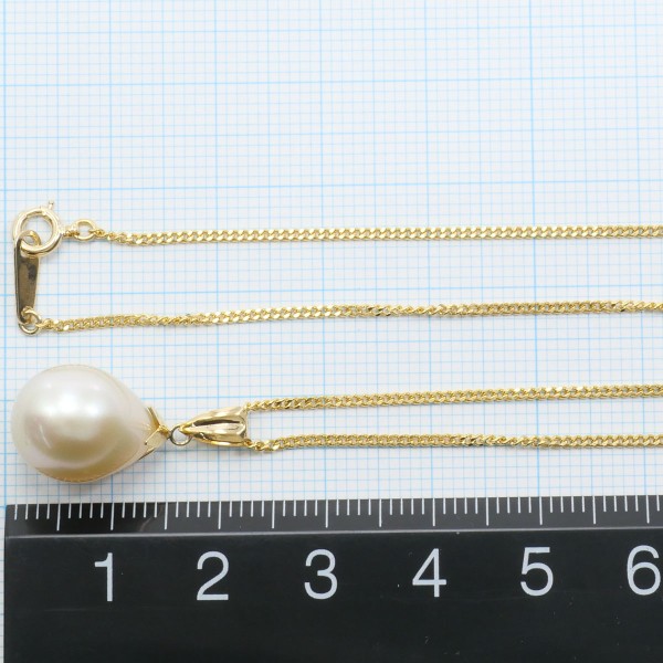 K18 18金 YG イエローゴールド ネックレス パール(真珠) 約40cm ジュエリー 中古 K18 18金 YG イエローゴールド ネックレス パール(真珠) 約40cm ジュエリー 中古