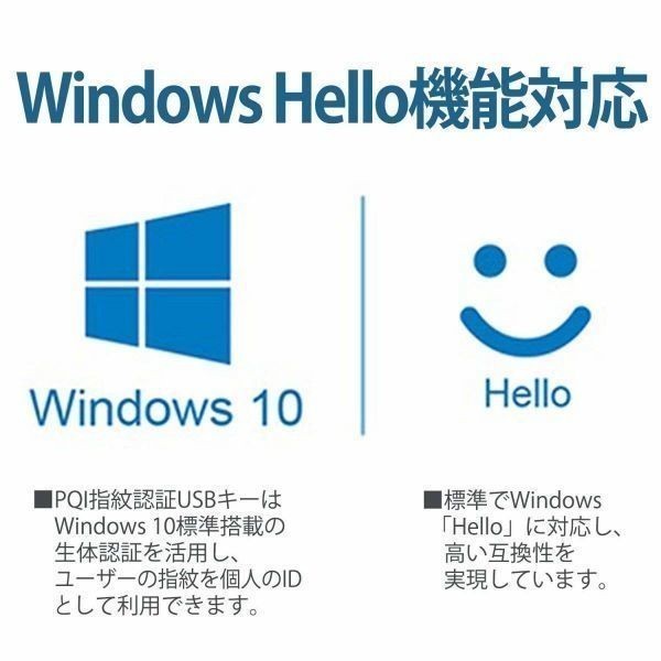 【サポート付】HP 400G3 SSD:512GB 大容量メモリー:8GB Office2019 超省スペース コンパクト & PQI USB指紋認証キー Windows Hello機能対応