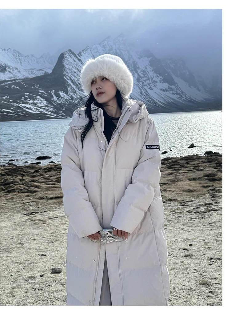 ◆秋冬 防寒 綿 コート ウインター 韓国 綿服の女性の中長タイプ2024新型韓国版ゆるい帽子付き綿入れの上