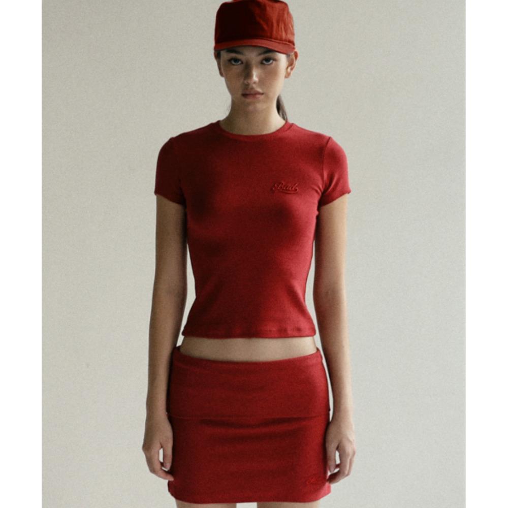 BADBLOOD Beyond Soft Short Sleeve Red w-tee24-082 BADBLOOD Beyond Soft Short Sleeve Red w-tee24-082