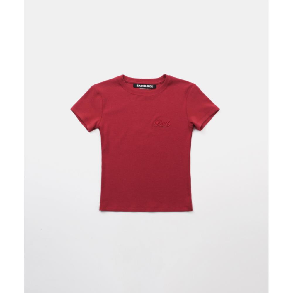 BADBLOOD Beyond Soft Short Sleeve Red w-tee24-082 BADBLOOD Beyond Soft Short Sleeve Red w-tee24-082