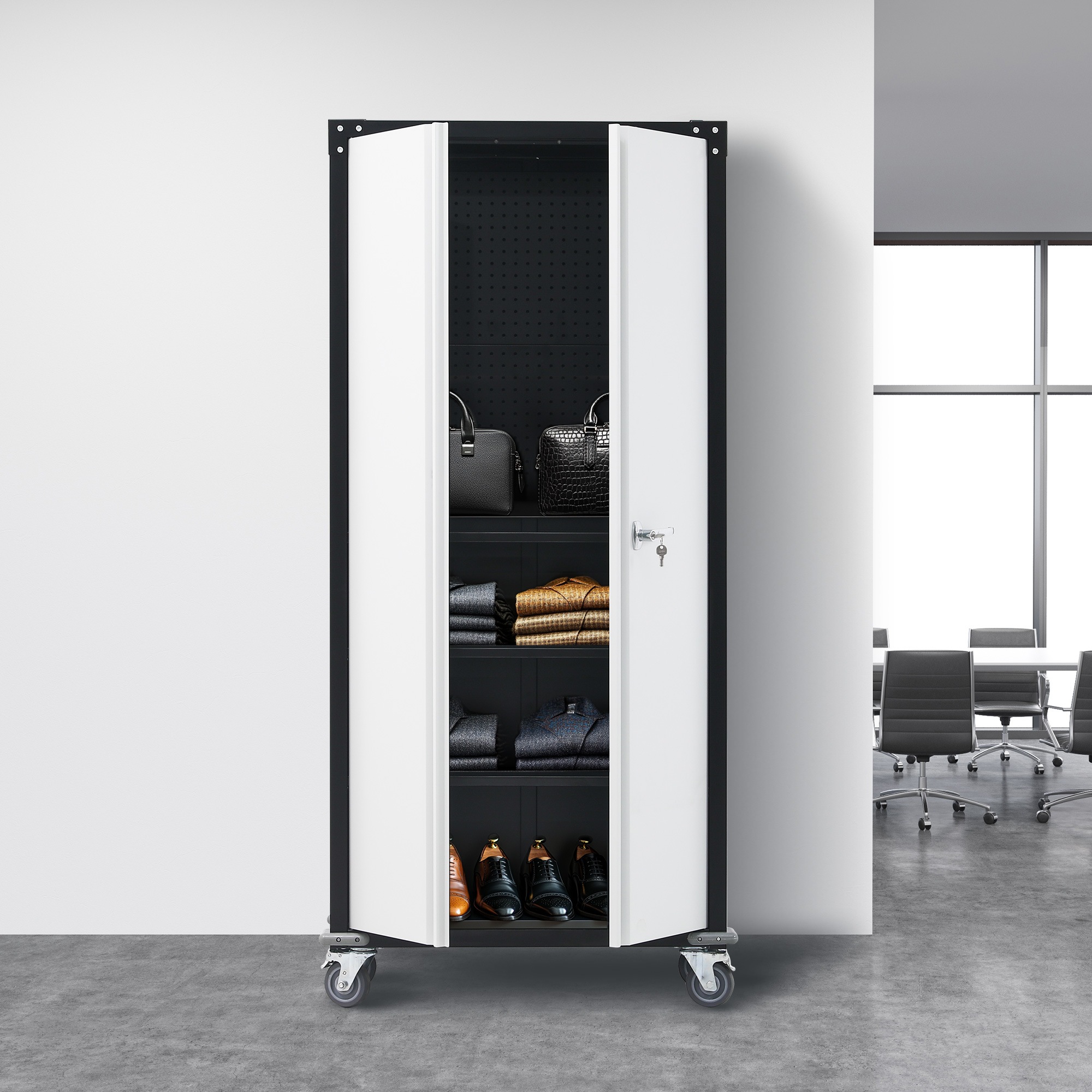 663ツールキャビネット ロッカー 大型倉庫 ツールワゴン ツールカート 工具カート 可動棚付き ロールキャビネット スチール ローラーキャビネット 幅80*奥行き40*高180 DIY 有孔ボード付 663ツールキャビネット ロッカー 大型倉庫 ツールワゴン ツールカート 工具カート 可動棚付き ロールキャビネット スチール ローラーキャビネット 幅80*奥行き40*高180 DIY 有孔ボード付