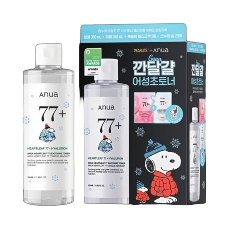 ドクダミスージングトナー 350ml + 350ml アワード限定企画(+スヌーピーコットン20枚 + ピーチマスク1枚) ドクダミスージングトナー 350ml + 350ml アワード限定企画(+スヌーピーコットン20枚 + ピーチマスク1枚)